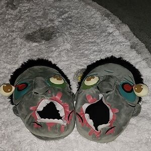 ParaNorman Zombie Face Plush Slippers